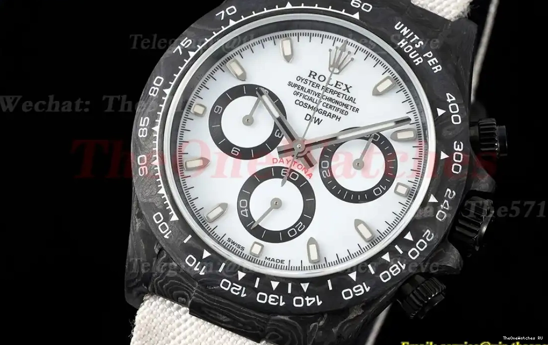 DIW QF Dial NY Daytona SA4130 White 40mm Carbon 0426